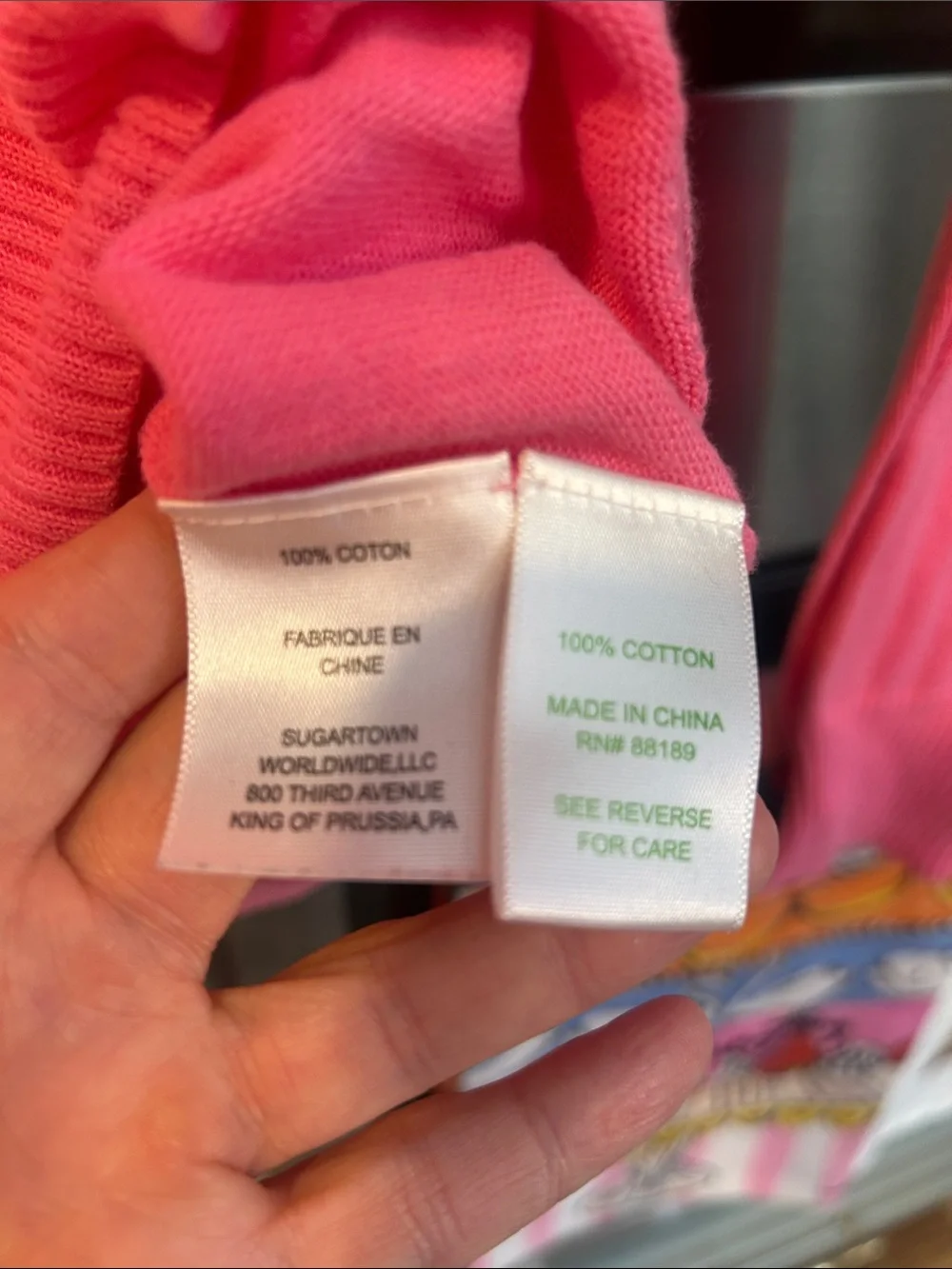Rare vintage Lilly Pulitzer Pink “Oh Shift” Cotton Sweater